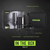 Shure SM4 XLR Studio Condenser Microphone Kit for Recording