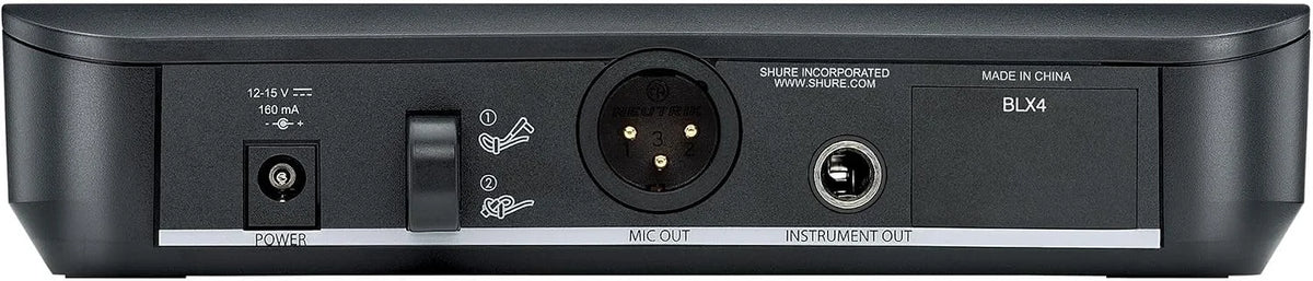 Shure BLX24/SM58 Wireless Microphone System - 14-Hour Battery Life, 300 ft Range, UHF | Includes SM58 Handheld Vocal Mic, Single Channel Receiver | H9 Band (BLX24/SM58-H9)