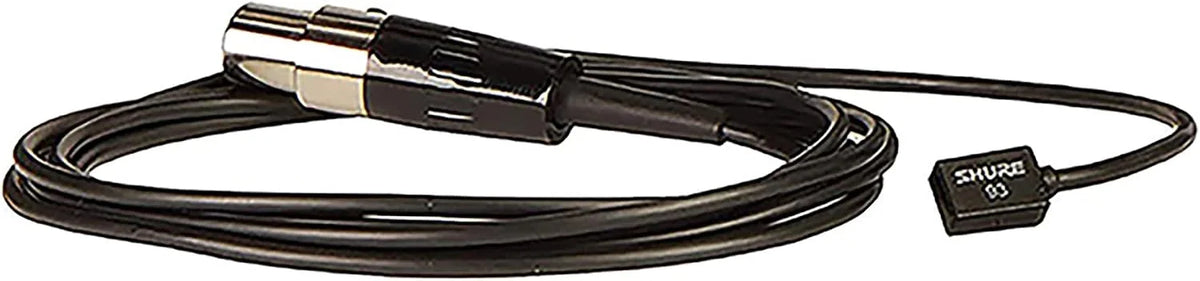 Shure WL93 Subminiature Condenser Lavalier Microphone - Black