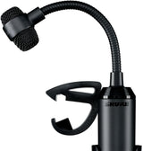 Shure PGA98D Condenser Microphone - with Cardioid Pick-up Pattern,Condenser Gooseneck Drum Microphone with AP98DM Drum Mount, No Cable (PGA98D-LC)