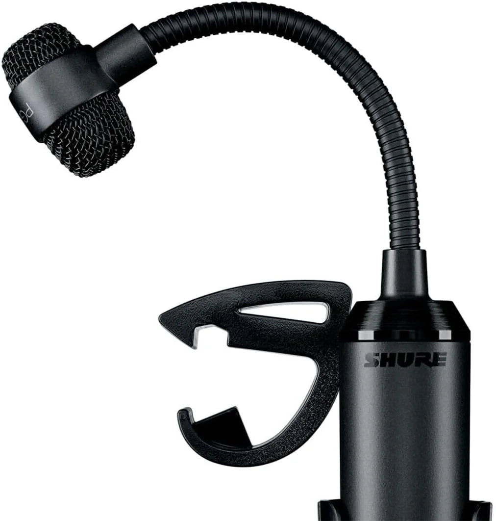 Shure PGA98D Condenser Microphone - with Cardioid Pick-up Pattern,Condenser Gooseneck Drum Microphone with AP98DM Drum Mount, No Cable (PGA98D-LC)