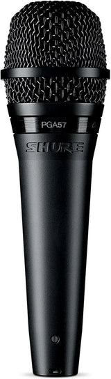 Shure PGA57 Dynamic Microphone - Professional Quality Instrument Mic with Cardioid Pick-up Pattern, 3-in XLR Connector, Stand Adapter and Zipper Pouch, No Cable (PGA57-LC)