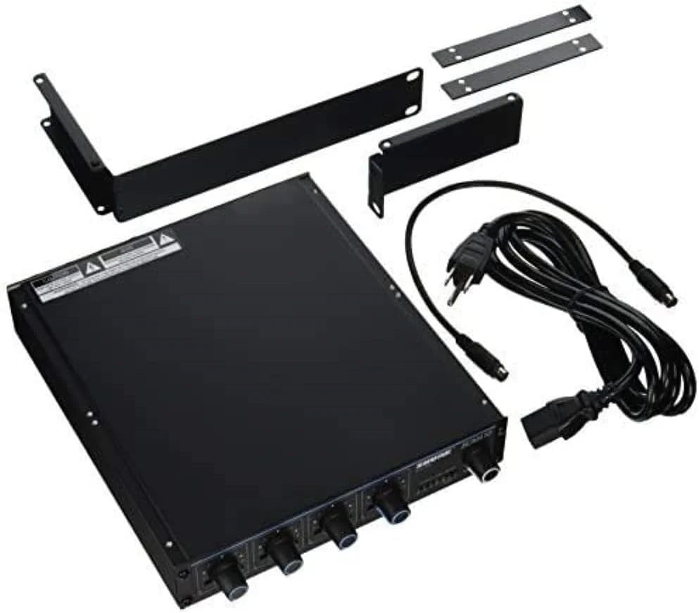Shure SCM410 4-Channel Automatic Microphone Mixer (12V Phantom Power) with Logic Control, IntelliMix Technology and Adjustable EQ per Channel