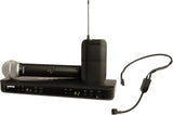 Shure BLX1288/P31 Dual-Channel Wireless Audio Kit, H11 Band (572–596 MHz) – BLX88 Receiver, PG58 Handheld & PGA31 Headset Mics – Up to 14 Hr Battery, 300 ft Range
