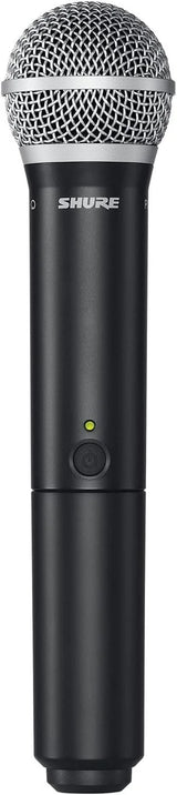 Shure BLX1288/CVL Dual-Channel Wireless Audio System, H11 Band (572–596 MHz) – BLX88 Receiver, PG58 Handheld Mic & CVL Lavalier Bodypack – Up to 14 Hr Battery, 300 ft Range