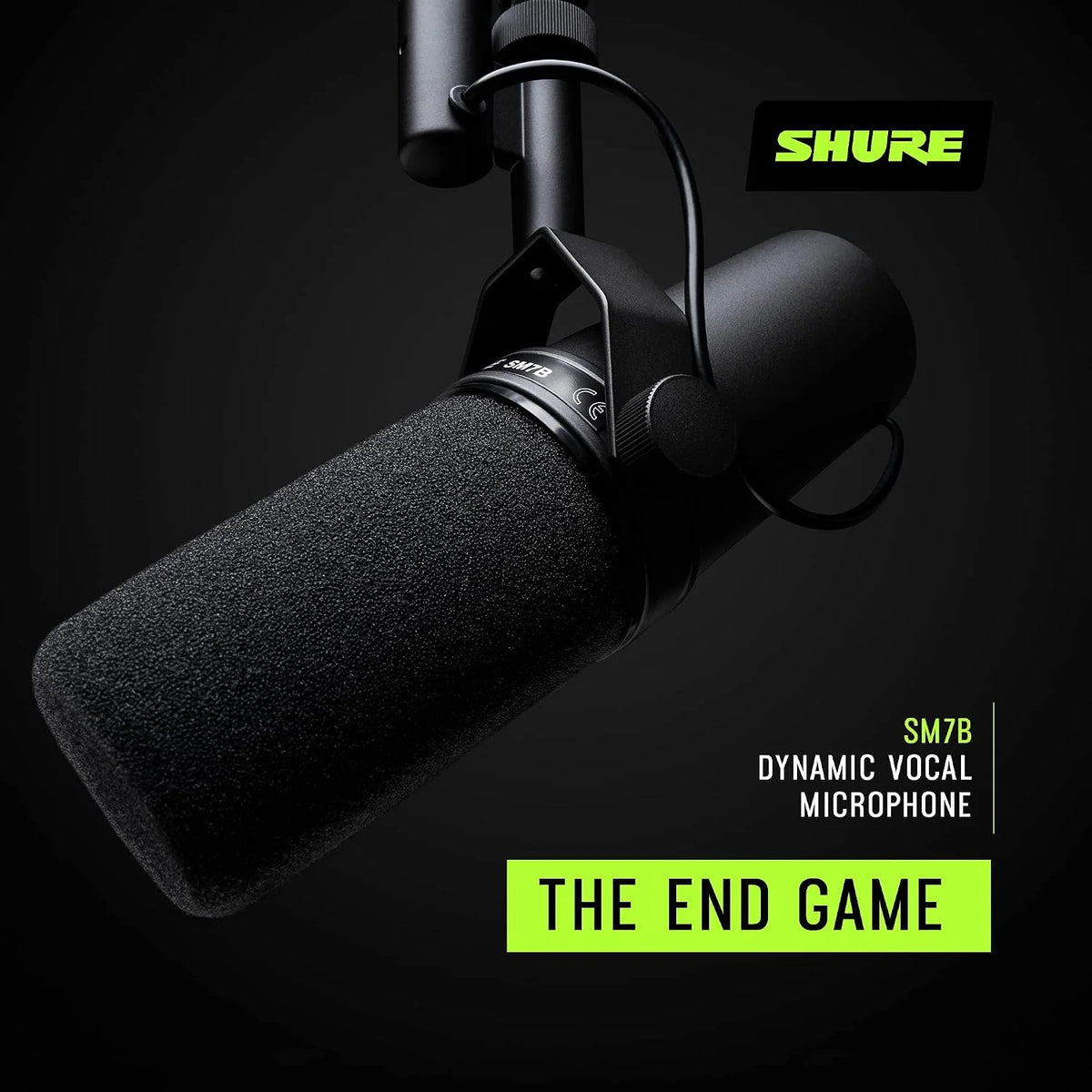 Shure SM7B Dynamic Vocal Microphone for Podcasting & Streaming