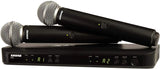 Shure BLX288/SM58 Dual-Channel Wireless Audio System J11 Band (596–620 MHz) – BLX88 Receiver, (2) BLX2 Transmitters with SM58 Dynamic Mic, Up to 14 Hr Battery, 300 ft Range