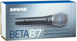 Shure BETA 87A Condenser Vocal Microphone with Pop Filter