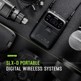 Shure SLXD15/UL4B Portable Digital Wireless System with SLXD1 Bodypack Transmitter, SLXD5 Single Channel Receiver and UniPlex UL4B Cardioid Lavalier Microphone | J52 Band (SLXD15/UL4B-J52)