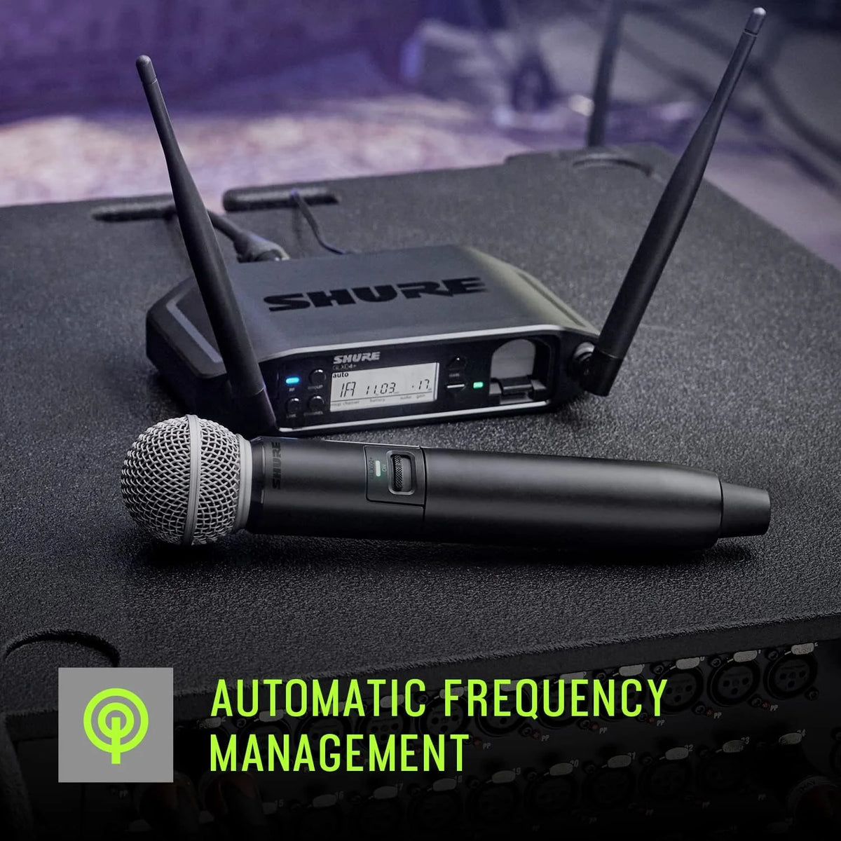 Shure GLXD14+/SM31 Dual Band Digital Wireless Microphone System for Fitness and Aerobics - 12-Hour Battery Life, 100 ft Range | SM31FH Fitness Headset Mic, Single Channel Receiver (GLXD14+/SM31-Z3)