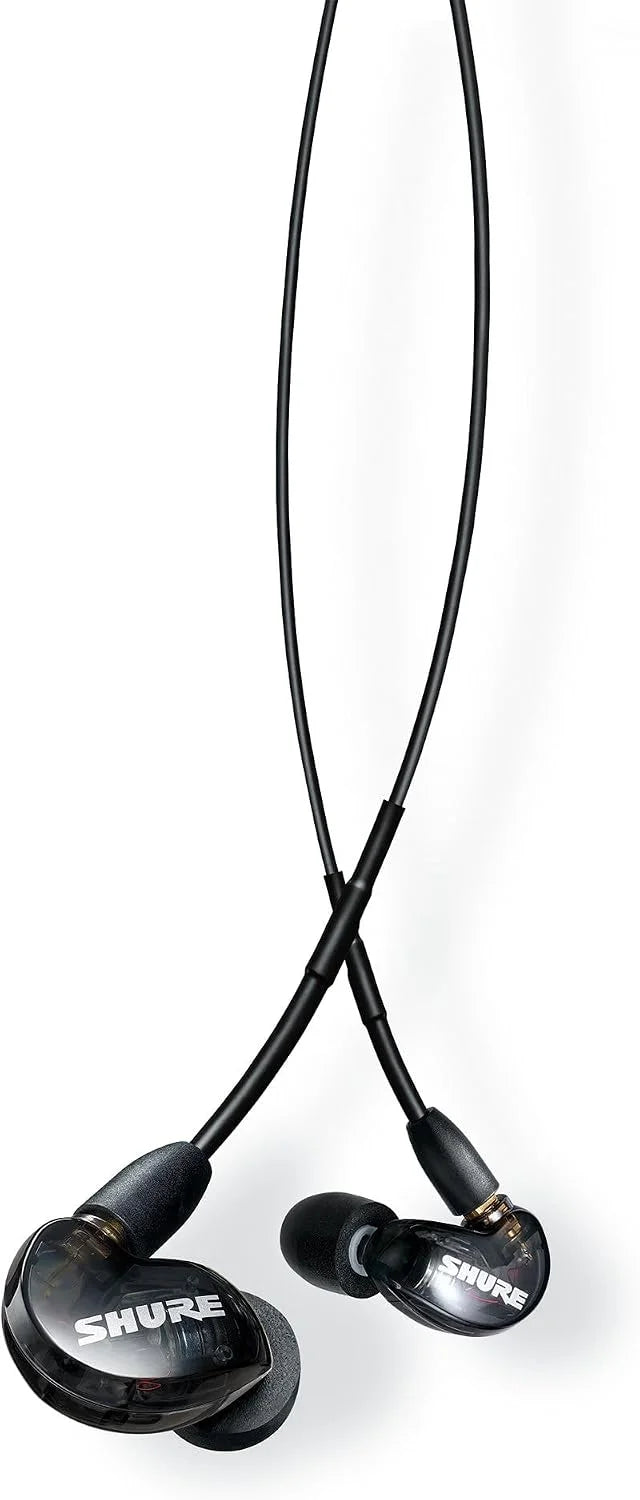 Shure AONIC 215 Wired Sound Isolating Earbuds, Clear Sound, Single Driver, Secure in-Ear Fit, Detachable Cable, Apple & Android Compatible, Black