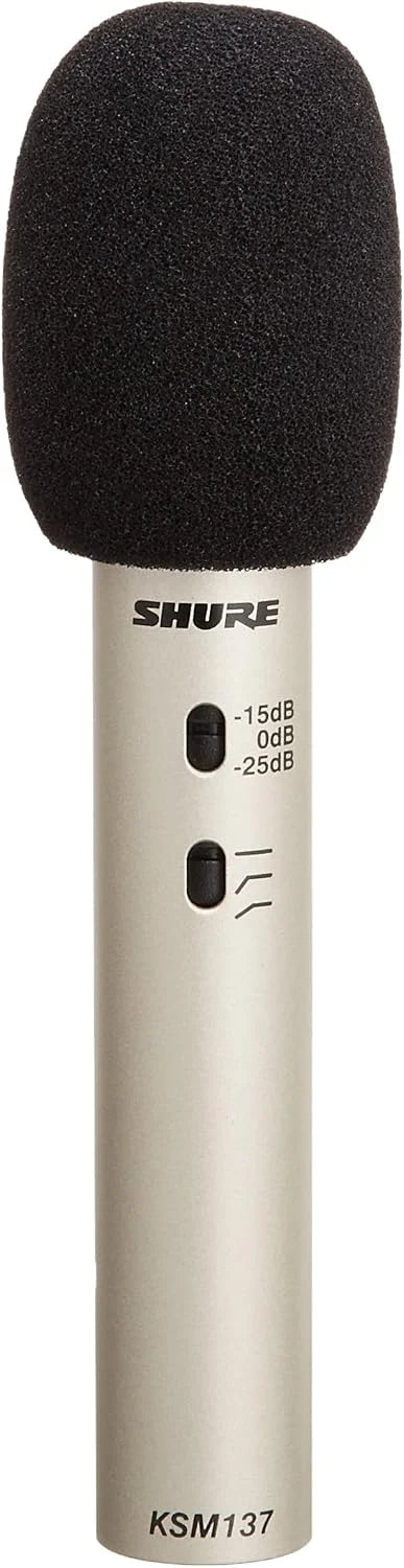 Shure KSM 137/SL End-Address Cardioid Condenser Microphone, Champagne