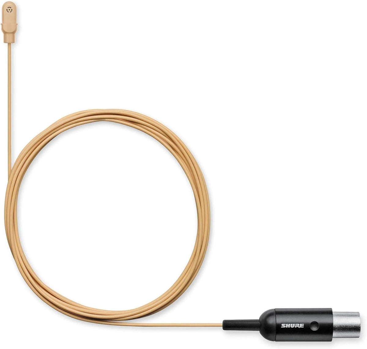 Shure DuraPlex Omnidirectional Lavalier Mic, LEMO Connector, Tan (DL4T/O-LM3-A)