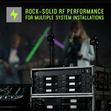 Shure GLXD14+ Dual Band Pro Digital Wireless System for Guitar and Bass - 12-Hour Battery Life, 100 ft Range | Includes 1/4" Jack Instrument Cable & Single Channel Receiver (GLXD14+-Z3)
