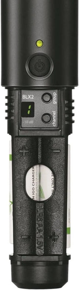 Shure BLX2/SM58 Handheld Wireless Transmitter H9 Band (512–542 MHz) – SM58 Cardioid Dynamic Capsule, Up to 14 Hr Battery, 300 ft Range, Compatible with BLX Receivers