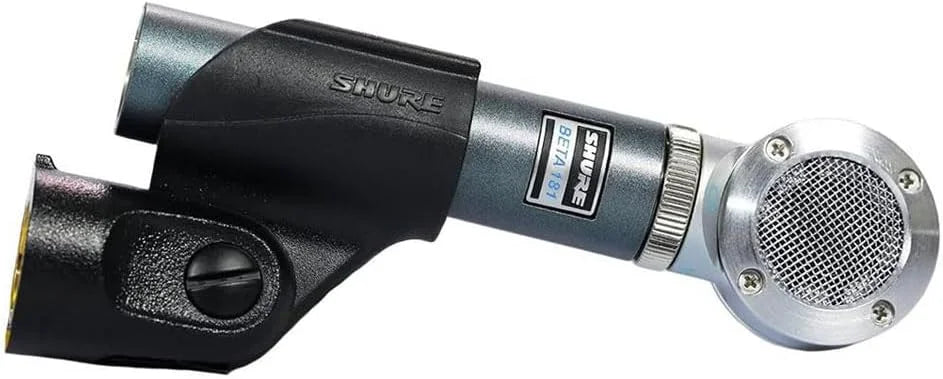 Shure BETA 181/BI Ultra-Compact Small-Diaphragm Side-Address Versatile Condenser Microphone for Instruments with Interchangeable Polar Pattern Capsule Options, 3-pin XLR Connector - Bidirectional