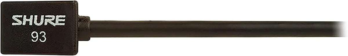 Shure WL93-6 Series Subminiature Condenser Lavalier Microphones, WL93-6 Black, with 6-Foot (1.9 m) Cable