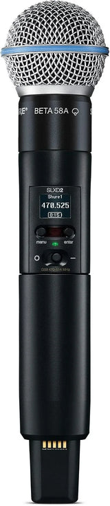 Shure SLXD24D/B58 Dual Wireless Vocal System - G58 Band