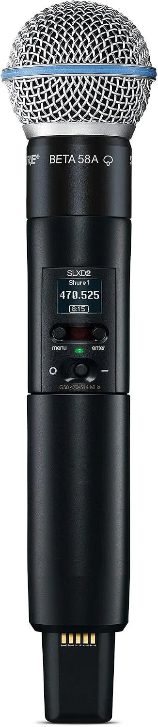 Shure SLXD24D/B58 Dual Wireless Vocal System - G58 Band