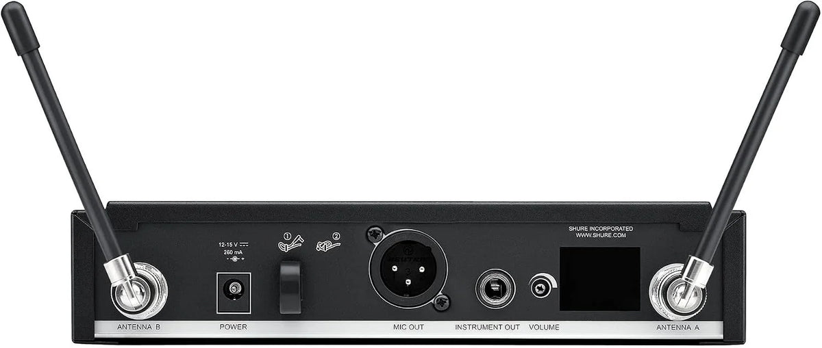 Shure BLX14R/W85M Rack-Mount Lavalier Audio System H11 Band (572–596 MHz) – BLX4R Receiver, BLX1 Bodypack & WL185m Cardioid Lavalier Mic, Up to 14 Hr Battery, 300 ft Range