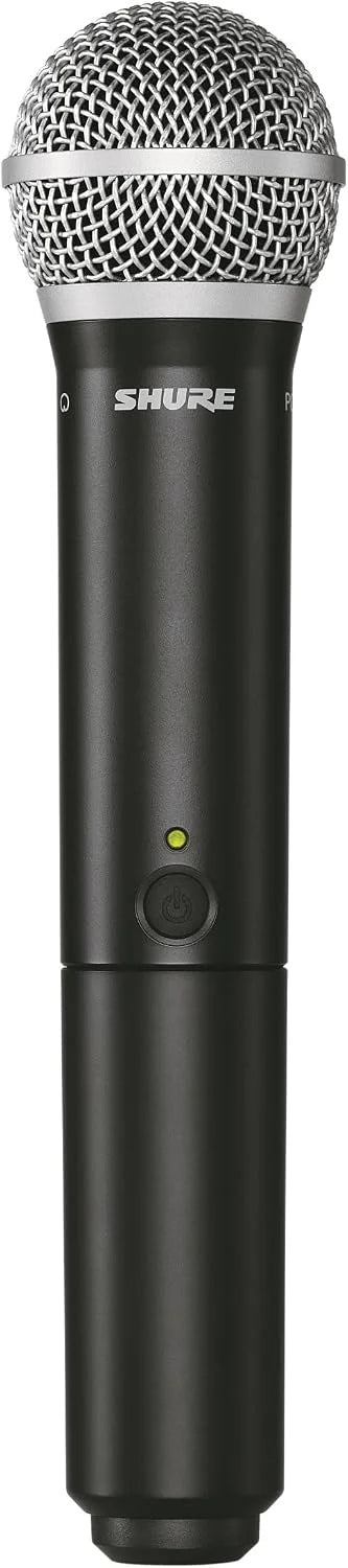 Shure BLX2/PG58 Handheld Wireless Transmitter with PG58 Vocal Mic Capsule - for use with BLX Wireless Microphone Systems (Receiver Sold Separately) | H8 Band