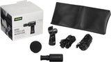 Shure MV88+ Stereo USB Microphone - Condenser Microphone for Streaming and Recording Vocals & Instruments, Mac & Windows Compatible, Real-Time Headphone Monitoring Output, Travel Friendly - Black
