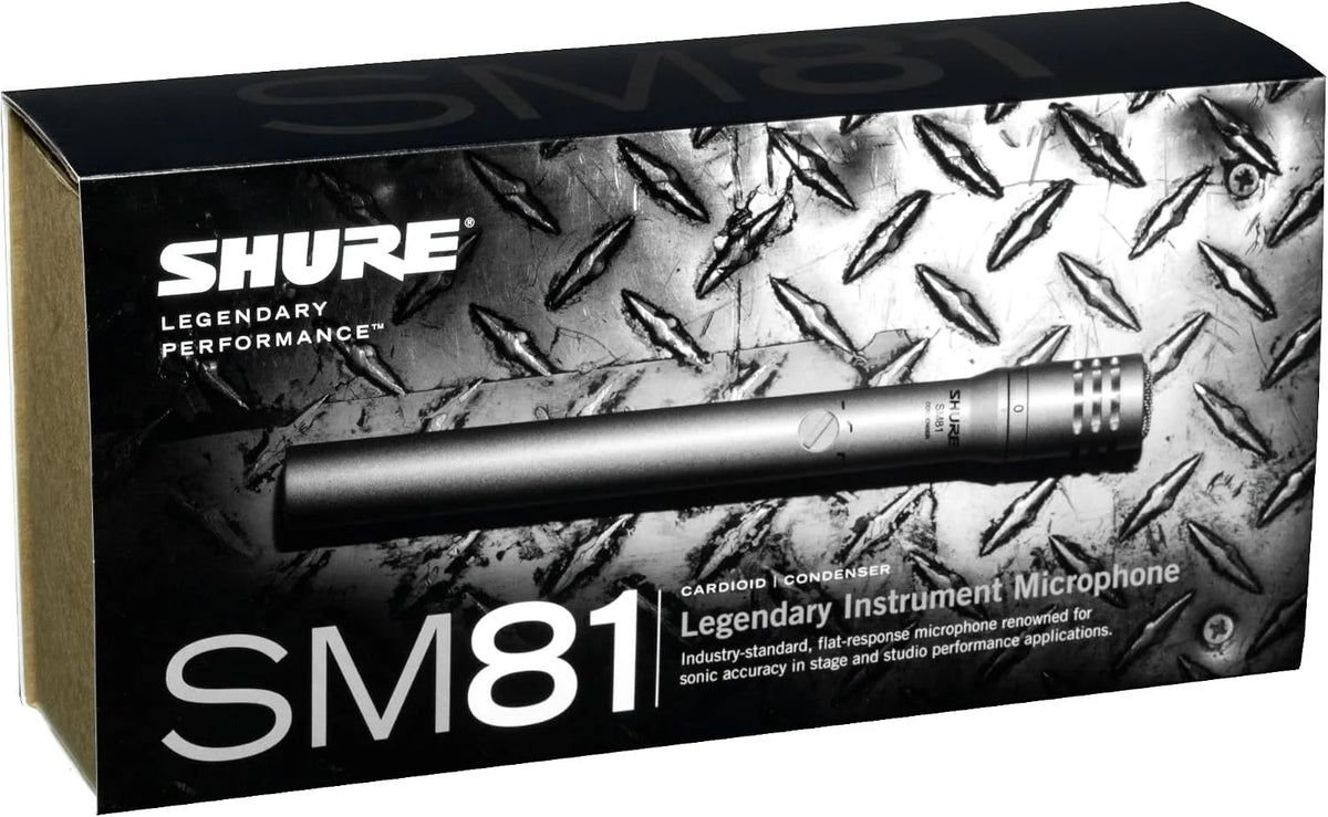 Shure SM81-LC Cardioid Condenser Instrument Microphone