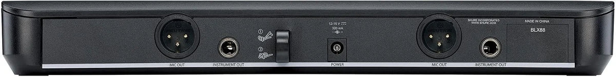 Shure BLX288/PG58 Dual Wireless Vocal System - H10 Band