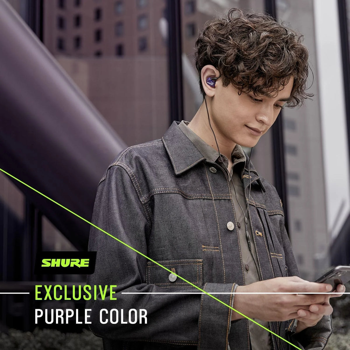 Shure SE215 SPE PRO Sound Isolating Wired Earbuds - Purple