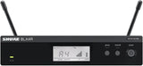 Shure BLX14R/MX53 Rack-Mount Earset Audio System J11 Band (596–620 MHz) – BLX4R Receiver, BLX1 Bodypack & MX153 Earset Mic, Up to 14 Hr Battery, 300 ft Range