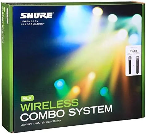 Shure BLX288/PG58 Dual Wireless Vocal System - H11 Band