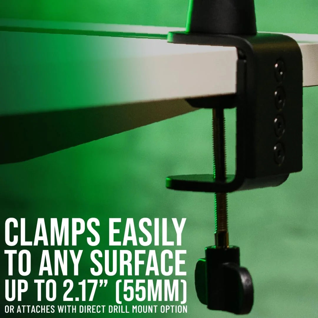 Shure by Gator Deluxe Low-Profile Desktop Mic Boom Arm (SH-BROADCAST2)