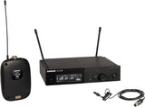 Shure SLXD14/UL4B Digital Wireless Microphone System - Includes SLXD1 Bodypack Transmitter, UL4B UniPlex Cardioid Lavalier Mic, and SLXD4 Receiver with 19" Rack Mount Kit | J52 Band (SLXD14/UL4B-J52)