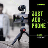 Shure MV88+ USB-C Video Kit Stereo Condenser Microphone