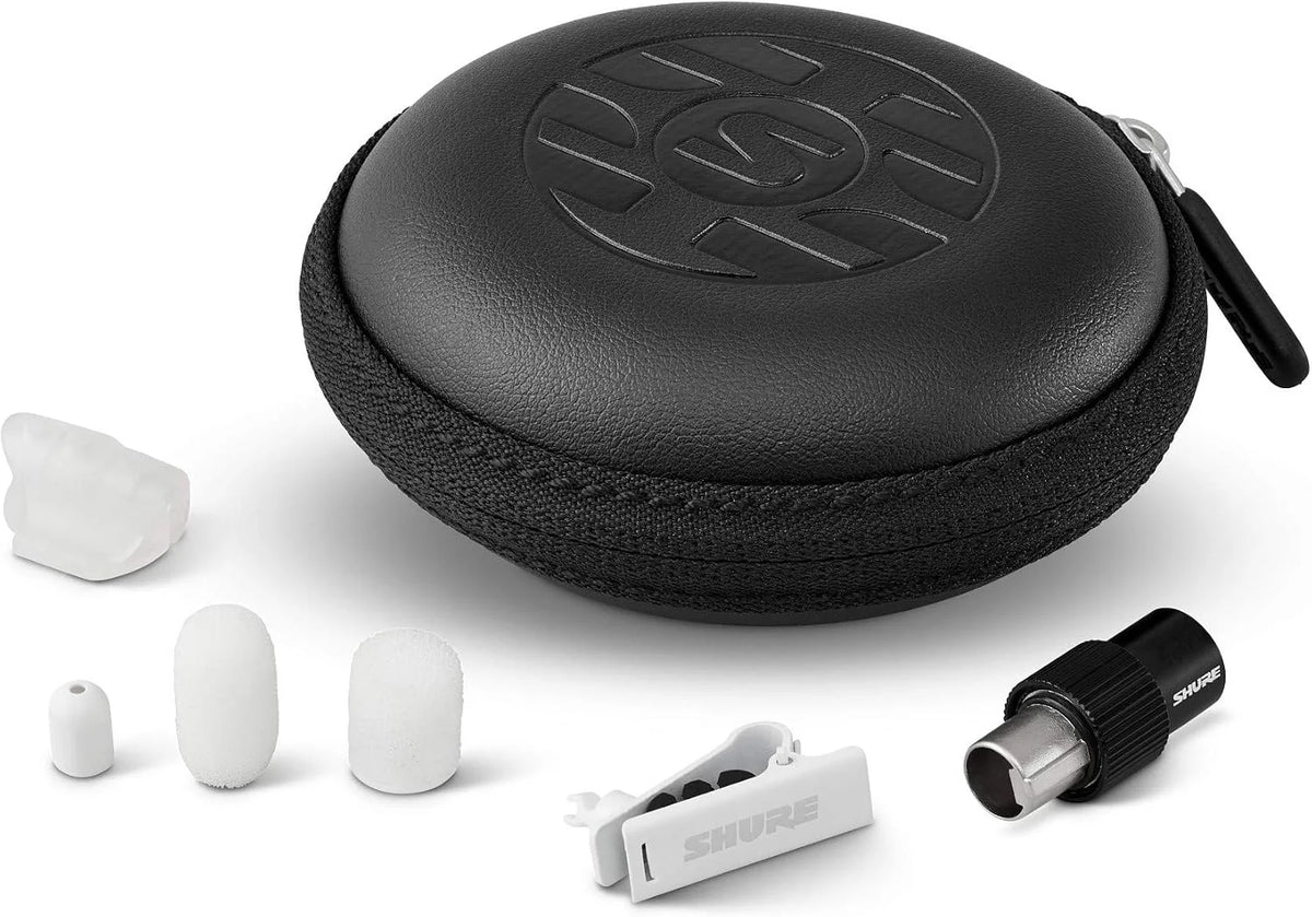 Shure DuraPlex Omnidirectional Lavalier Mic, MTQG Connector, White (DL4W/O-MTQG-A)