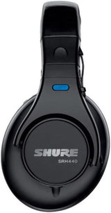 Shure SRH440 Professional Studio Headphones, Enhanced Frequency Response and Extended Range for Home and Studio Recording, with Detachable Coiled Cable, Carrying Bag and 1/4" Adapter (SRH440)