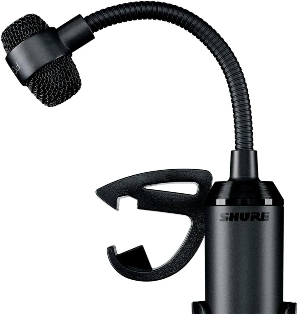 Shure PGA98D Condenser Microphone - with Cardioid Pick-up Pattern,Condenser Gooseneck Drum Microphone with AP98DM Drum Mount, No Cable (PGA98D-LC)