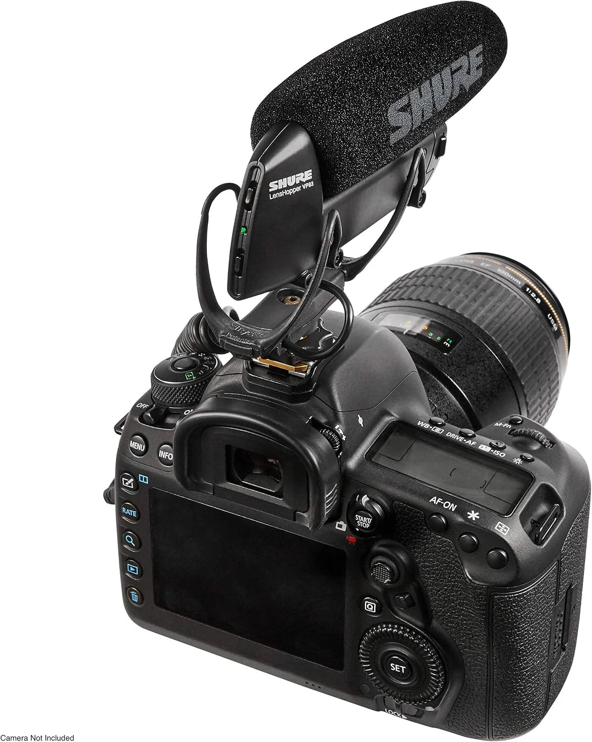 Shure VP83 LensHopper Camera-Mounted Condenser Shotgun Microphone for use with DSLR Cameras and HD Camcorders - Capture Detailed, High Definition Audio with Full Low-end Response