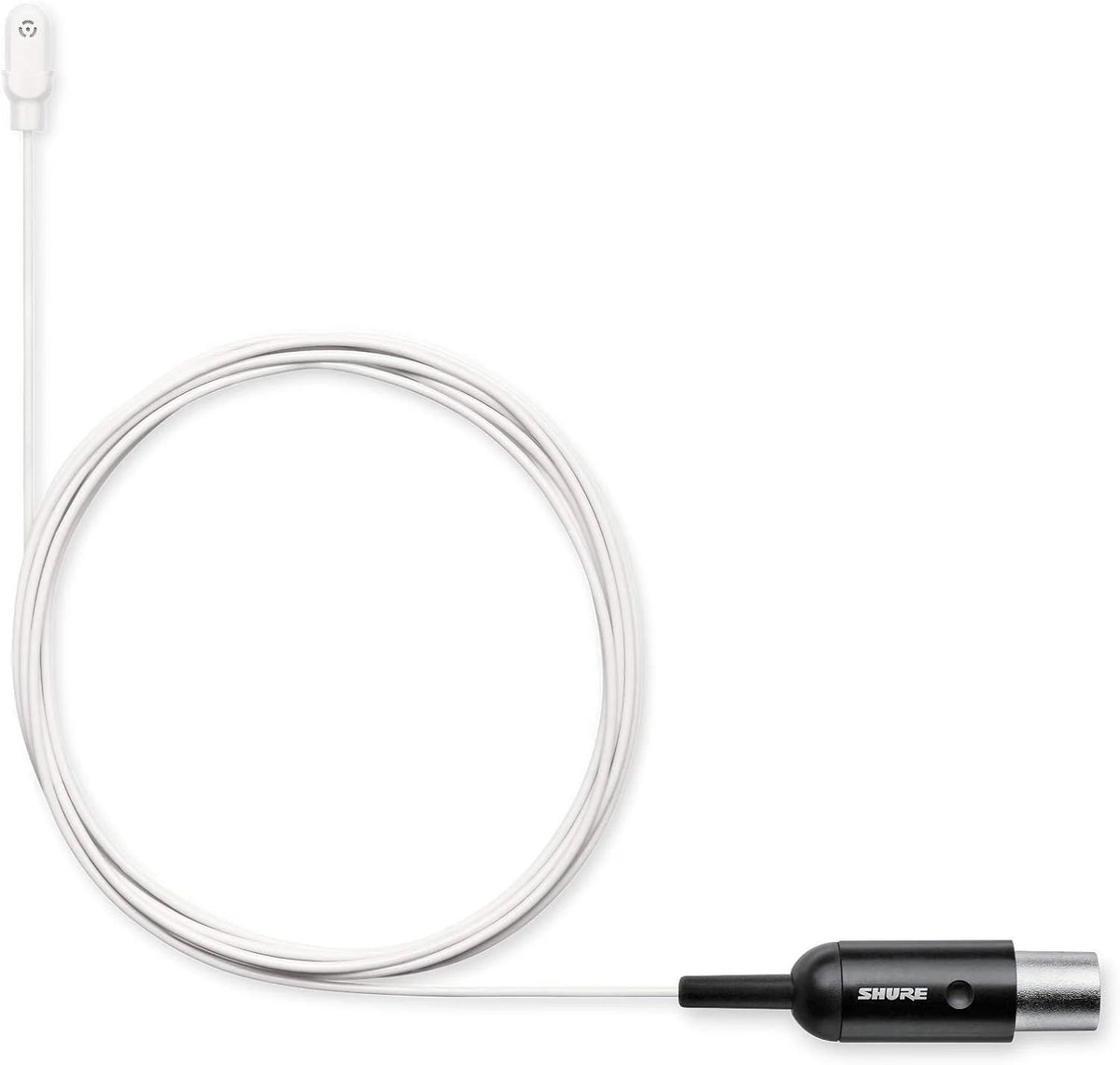 Shure DuraPlex Omnidirectional Lavalier Mic, LEMO Connector, White (DL4W/O-LM3-A)