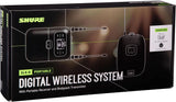Shure SLXD15 Portable Digital Wireless Bodypack System with SLXD1 Bodypack Transmitter and SLXD5 Single-Channel Portable Receiver - Microphone/Instrument Cable Sold Separately | H55 Band (SLXD15-H55)