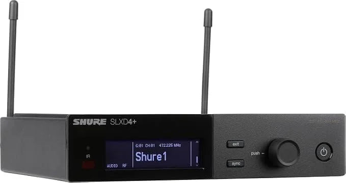 Shure SLXD4+ Single-Channel Digital Wireless Receiver