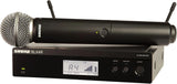 Shure BLX24R/SM58 Rack-Mount Wireless Audio System H10 Band (542–572 MHz) – BLX4R Receiver, BLX2 Transmitter with SM58 Dynamic Mic, Up to 14 Hr Battery, 300 ft Range