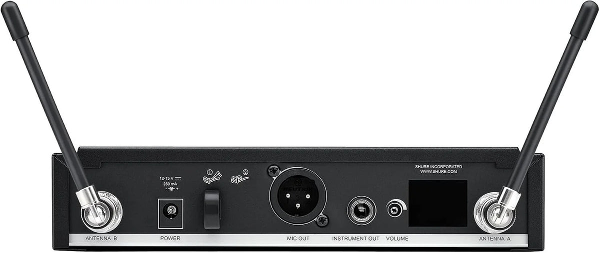 Shure BLX14R/W93 Rack-Mount Lavalier Audio System H11 Band (572–596 MHz) – BLX4R Receiver, BLX1 Bodypack & WL93 Miniature Lavalier Mic, Up to 14 Hr Battery, 300 ft Range