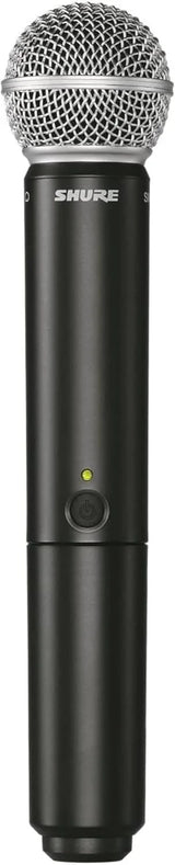 Shure BLX2/SM58 Handheld Wireless Transmitter H9 Band (512–542 MHz) – SM58 Cardioid Dynamic Capsule, Up to 14 Hr Battery, 300 ft Range, Compatible with BLX Receivers