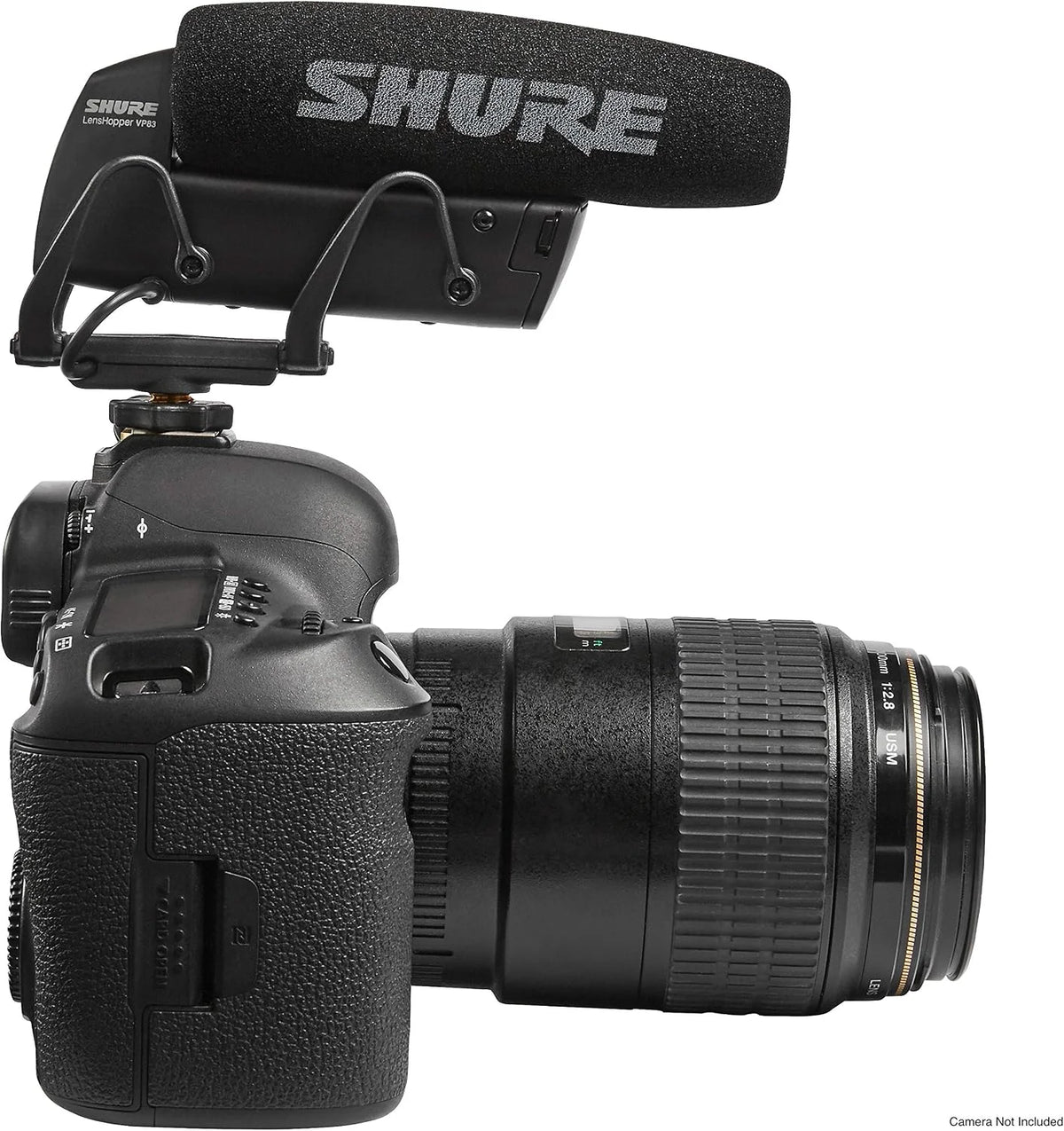 Shure VP83 LensHopper Camera-Mounted Condenser Shotgun Microphone for use with DSLR Cameras and HD Camcorders - Capture Detailed, High Definition Audio with Full Low-end Response