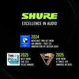 Shure SE215 PRO Sound Isolating Wired Earbuds - Clear
