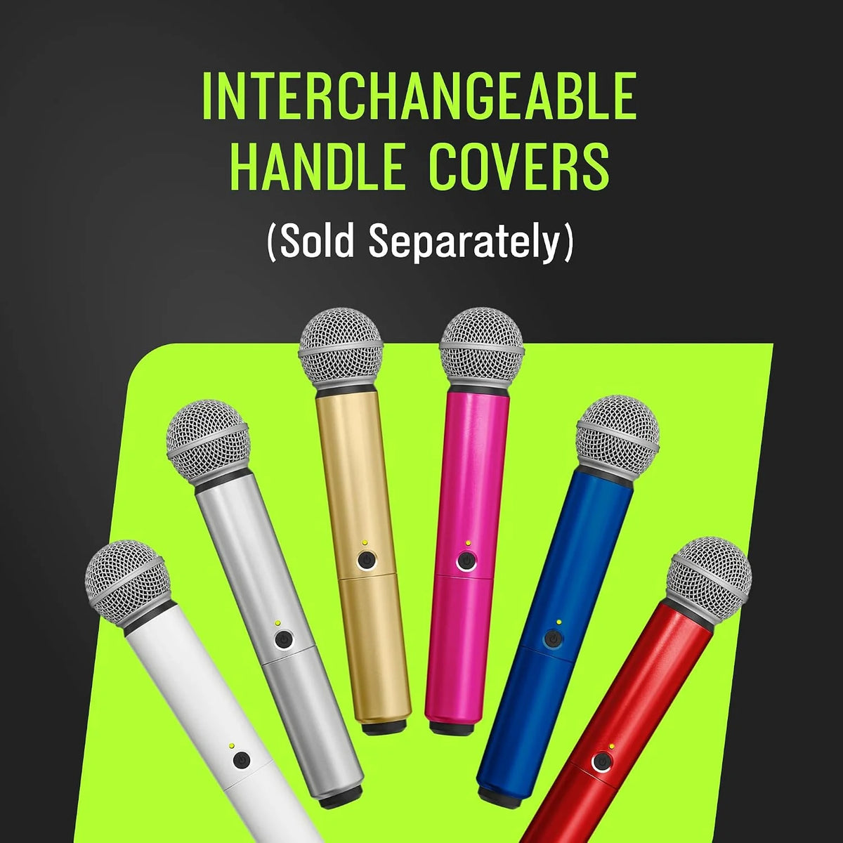Shure WA712-SIL Colored Handle Only for BLX2/PG58 Wireless Transmitters (Silver)