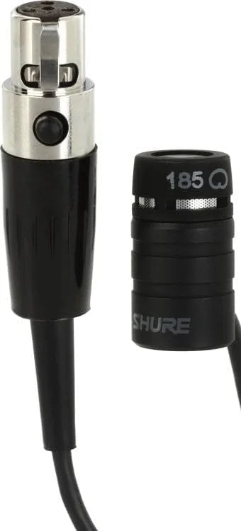 Shure Microflex MX185 Cardioid Lavalier Microphone - Condenser Mic with TQG / TA4F Connector Wireless Bodypack Transmitters