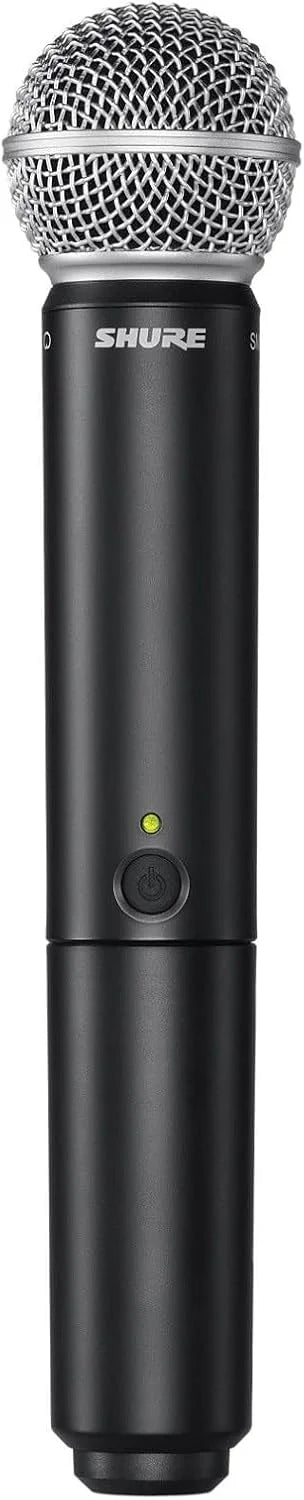 Shure BLX2/SM58 Handheld Wireless Transmitter H10 Band (542–572 MHz) – SM58 Cardioid Dynamic Capsule, Up to 14 Hr Battery, 300 ft Range, Compatible with BLX Receivers