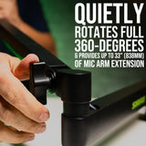 Shure by Gator Deluxe Low-Profile Desktop Mic Boom Arm (SH-BROADCAST2)